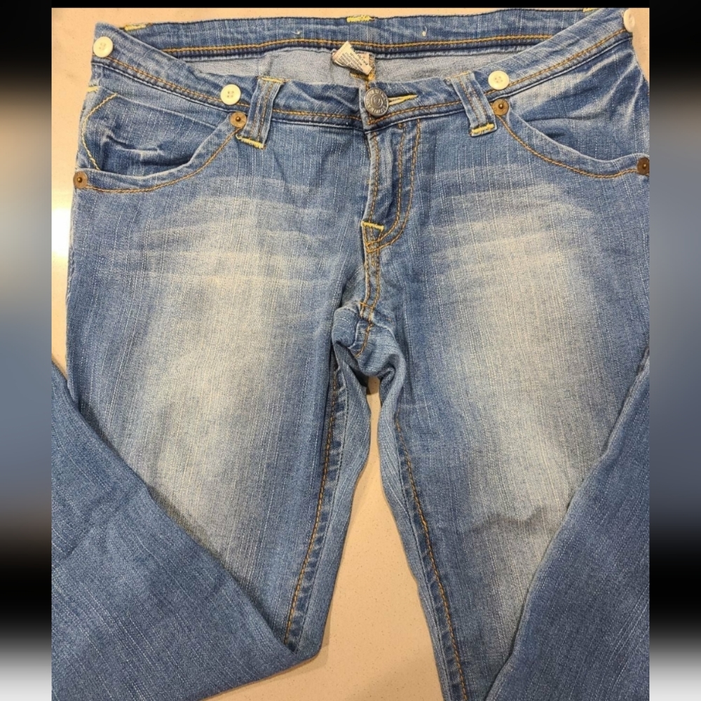 True Religion Suspender Jeans